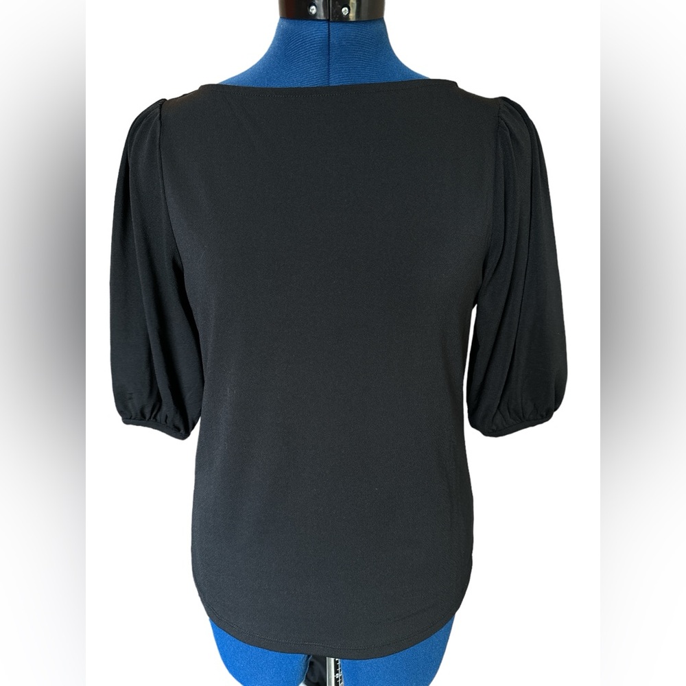H&M 3/4 sleeve black blouse, size XS